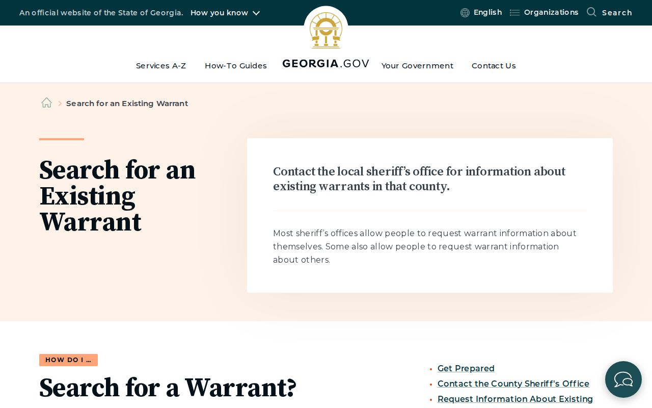 Webster County warrant records official Georgia check guidance
